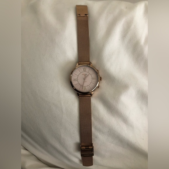 Rose Gold Fossil hybrid Smart Watch - Picture 8 of 8